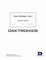 Daktronics Venus 1500 Operation Manual предпросмотр