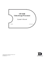 Daktronics VIP-4060 Operator'S Manual preview