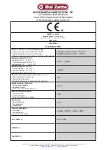 Preview for 48 page of Dal Zotto CLASSICA 3,5 Instructions For Installation, Use And Maintenance Manual