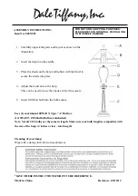 Предварительный просмотр 1 страницы Dale Tiffany 8655/551 Assembly Instructions