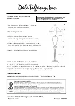 Preview for 2 page of Dale Tiffany 8655/551 Assembly Instructions