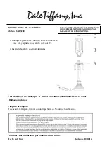 Preview for 2 page of Dale Tiffany GA13280 Assembly Instruction