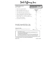 Preview for 1 page of Dale Tiffany GR12303 Assembly Instructions