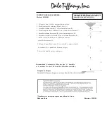 Preview for 2 page of Dale Tiffany GR12303 Assembly Instructions