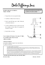 Preview for 2 page of Dale Tiffany GT10019 Assembly Instructions