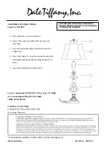 Preview for 1 page of Dale Tiffany GT10227 Assembly Instructions