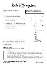 Предварительный просмотр 2 страницы Dale Tiffany GT10413 Assembly Instructions