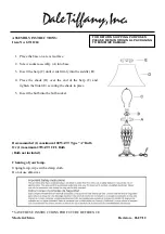 Dale Tiffany GT11224 Assembly Instructions предпросмотр