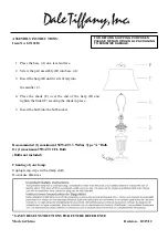 Dale Tiffany GT12210 Assembly Instructions preview