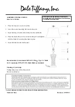 Preview for 1 page of Dale Tiffany GT13266 Assembly Instructions