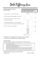 Preview for 2 page of Dale Tiffany GT13266 Assembly Instructions