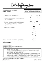 Preview for 2 page of Dale Tiffany GT701183 Assembly Instructions