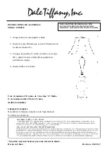 Предварительный просмотр 2 страницы Dale Tiffany GT80119 Assembly Instructions