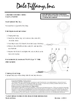 Dale Tiffany PA12300 Assembly Instructions предпросмотр