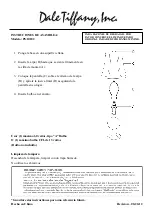 Предварительный просмотр 2 страницы Dale Tiffany PG10182 Assembly Instructions