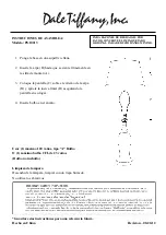 Preview for 2 page of Dale Tiffany PG10213 Assembly Instructions