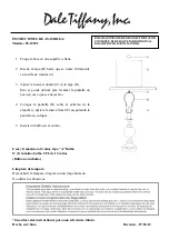 Preview for 2 page of Dale Tiffany PG10352 Assembly Instructions