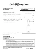 Dale Tiffany PG10362 Assembly Instructions preview