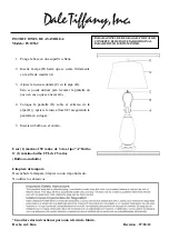 Preview for 2 page of Dale Tiffany PG10362 Assembly Instructions