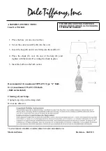 Dale Tiffany PG10411 Assembly Instructions preview