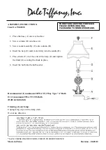 Предварительный просмотр 1 страницы Dale Tiffany PG80333 Assembly Instructions