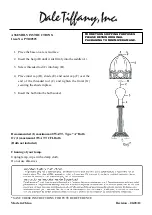 Dale Tiffany PT100525 Assembly Instructions preview