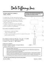 Предварительный просмотр 2 страницы Dale Tiffany PT12298 Assembly Instructions