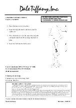 Preview for 1 page of Dale Tiffany TA100711 Assembly Instructions