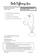 Dale Tiffany TA10812 Assembly Instructions предпросмотр