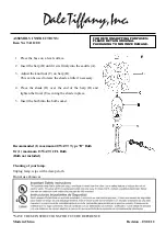 Предварительный просмотр 1 страницы Dale Tiffany TA11200 Assembly Instructions