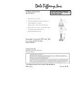 Preview for 1 page of Dale Tiffany TA13005 Assembly Instructions