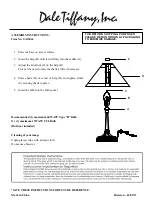 Dale Tiffany TA13064 Assembly Instructions preview