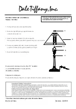 Preview for 2 page of Dale Tiffany TA13064 Assembly Instructions