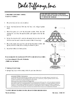 Dale Tiffany TA70112 Assembly Instructions предпросмотр