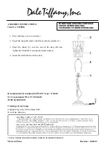 Dale Tiffany TA90014 Assembly Instructions предпросмотр