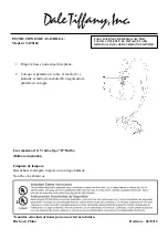 Предварительный просмотр 2 страницы Dale Tiffany TA90184 Assembly Instructions