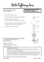 Dale Tiffany TA90228 Assembly Instructions предпросмотр