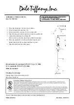 Предварительный просмотр 1 страницы Dale Tiffany TB11012 Quick Start Manual