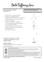 Предварительный просмотр 2 страницы Dale Tiffany TB11012 Quick Start Manual