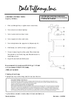 Предварительный просмотр 1 страницы Dale Tiffany TF70116 Assembly Instructions