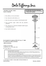 Dale Tiffany TR13068 Assembly Instructions предпросмотр