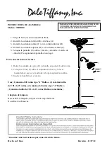 Preview for 2 page of Dale Tiffany TR90030 Assembly Instructions