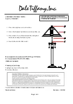 Preview for 1 page of Dale Tiffany TT100015 Assembly Instructions