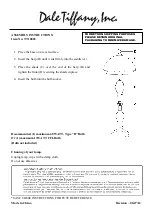 Dale Tiffany TT10065 Assembly Instructions предпросмотр