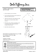 Preview for 1 page of Dale Tiffany TT10891 Assembly Instructions