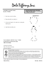 Dale Tiffany TT11004 Assembly Instructions предпросмотр