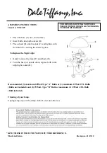 Dale Tiffany TT12329 Assembly Instructions preview