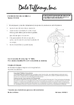 Preview for 2 page of Dale Tiffany TT12338 Assembly Instructions