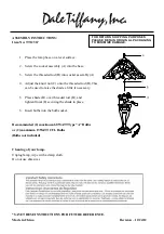 Предварительный просмотр 1 страницы Dale Tiffany TT12367 Assembly Instructions