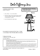 Dale Tiffany TT13195 Assembly Instructions предпросмотр